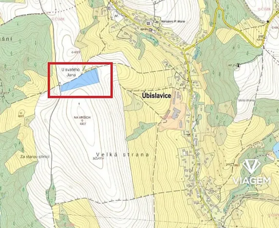Prodej podílu pole, Úbislavice, 5872 m2