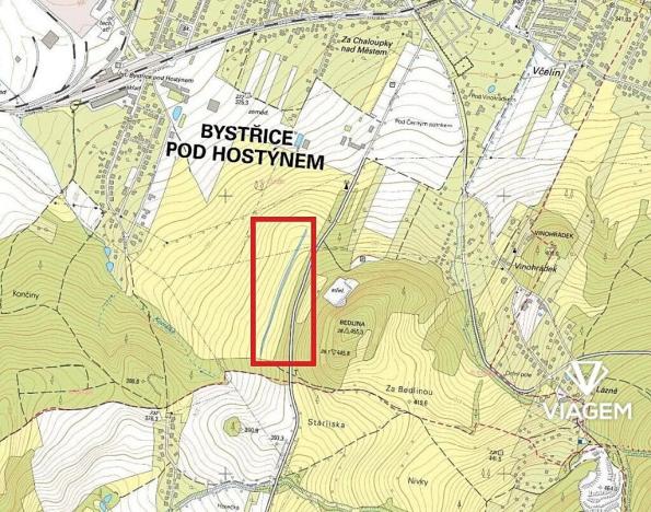 Prodej podílu pole, Bystřice pod Hostýnem, 2110 m2