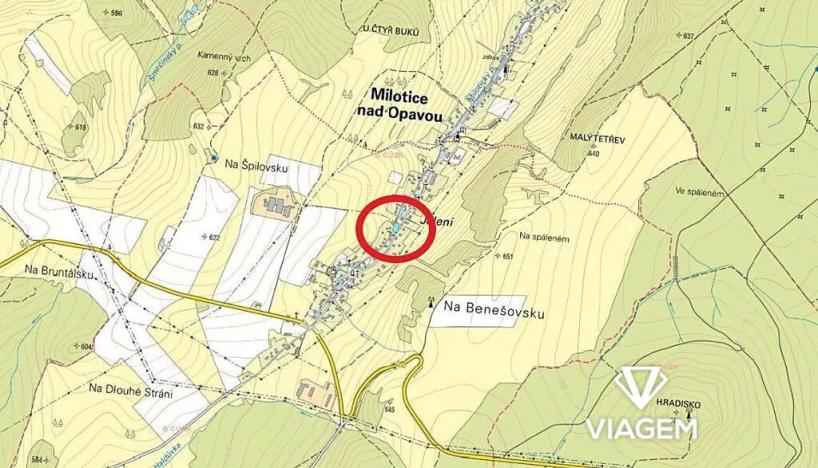 Prodej podílu zahrady, Holčovice, 502 m2