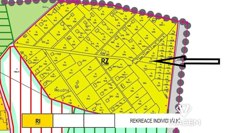 Prodej zahrady, Bořenovice, 184 m2
