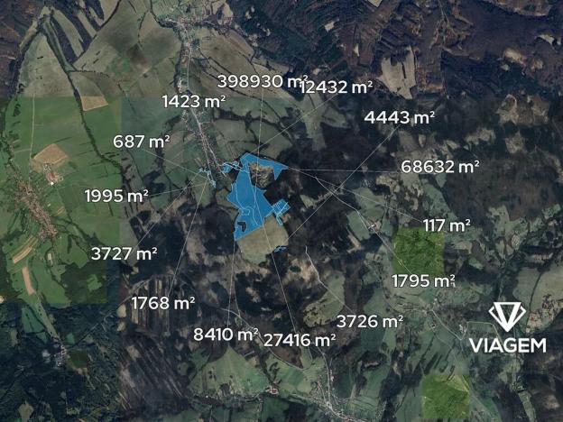 Prodej podílu lesa, Bojkovice, 3336 m2