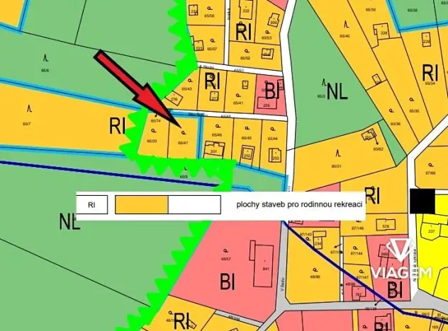 Prodej zahrady, Zdiby, 538 m2