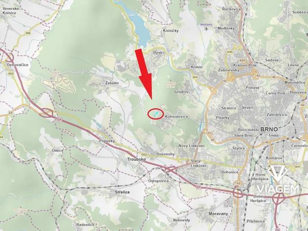 Prodej podílu lesa, Brno, 1139 m2