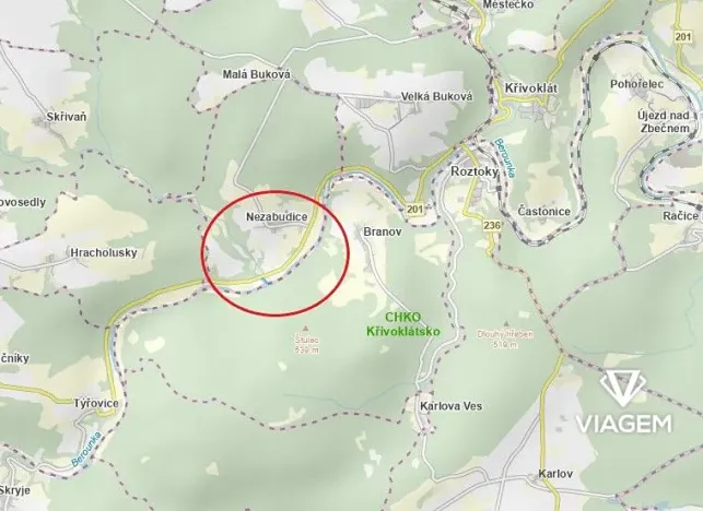 Prodej podílu zahrady, Nezabudice, 1330 m2