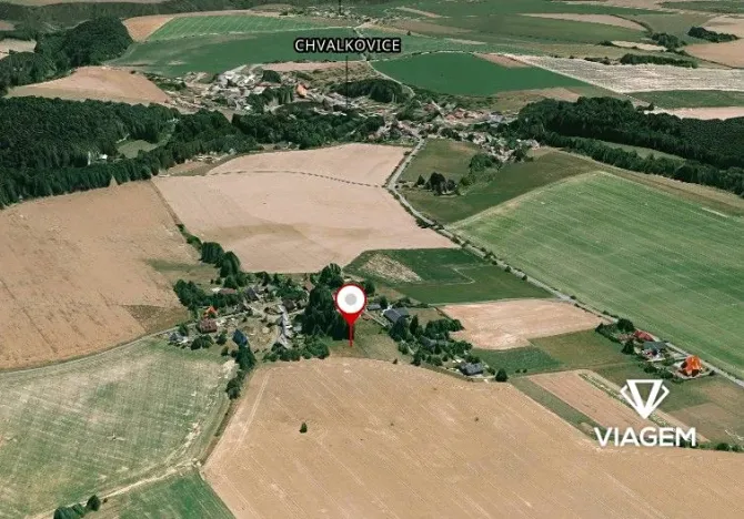 Prodej zahrady, Chvalkovice, 1206 m2