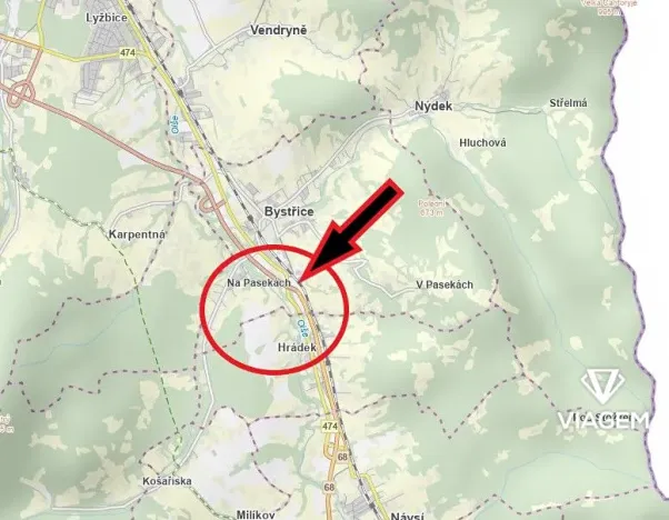 Prodej pole, Bystřice, 4565 m2