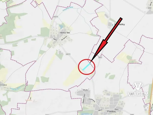 Prodej pole, Veliká Ves, 8750 m2