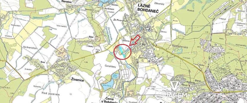 Prodej podílu zahrady, Lázně Bohdaneč, 4279 m2