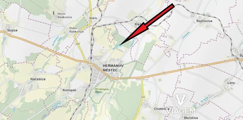 Prodej zahrady, Heřmanův Městec, 2578 m2
