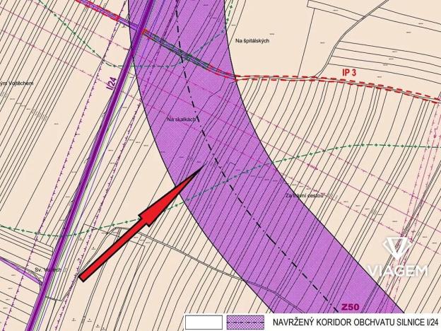 Prodej podílu pole, Lomnice nad Lužnicí, 503 m2