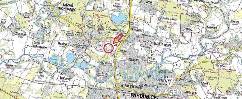 Prodej podílu komerčního pozemku, Pardubice, 435 m2