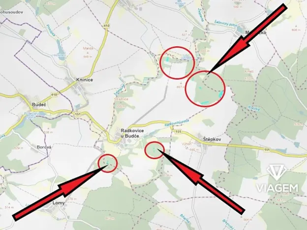 Prodej podílu lesa, Radkovice u Budče, 13191 m2