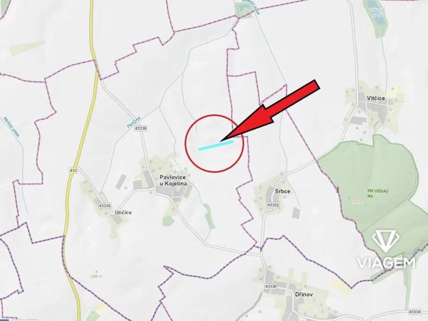Prodej podílu pole, Pavlovice u Kojetína, 725 m2