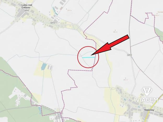 Prodej podílu pole, Lužec nad Cidlinou, 1110 m2