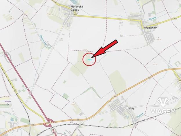 Prodej podílu pole, Hrušky, 1002 m2