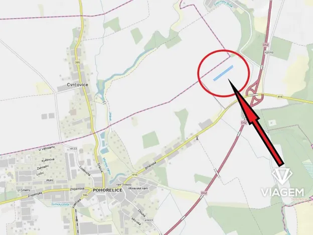 Prodej podílu pole, Pohořelice, 1711 m2