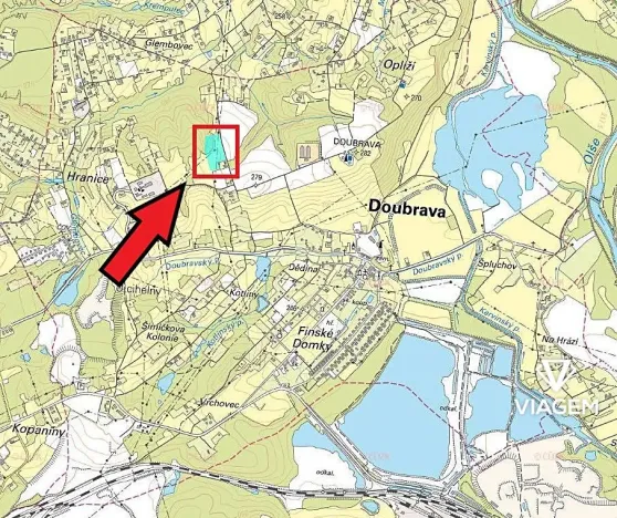 Prodej podílu zahrady, Doubrava, 9576 m2