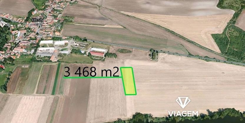 Prodej podílu pole, Křesín, 433 m2