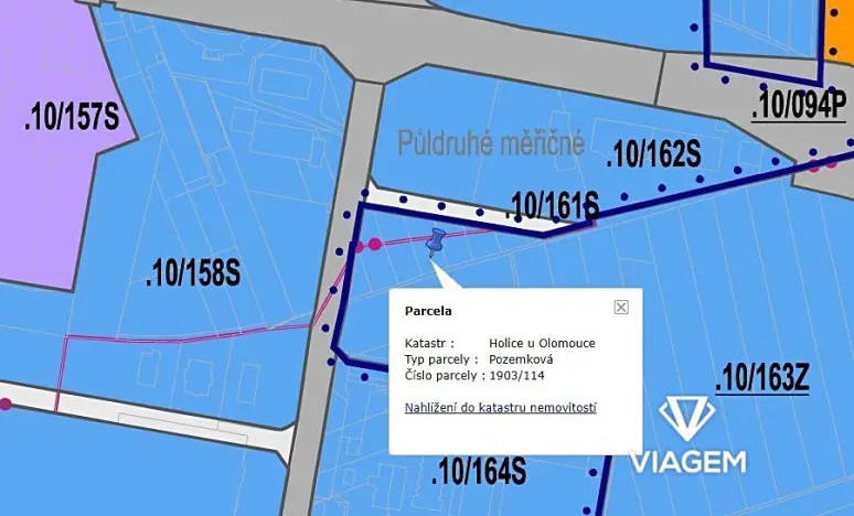 Prodej komerčního pozemku, Olomouc, 703 m2