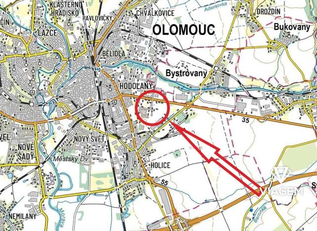 Prodej komerčního pozemku, Olomouc, 703 m2