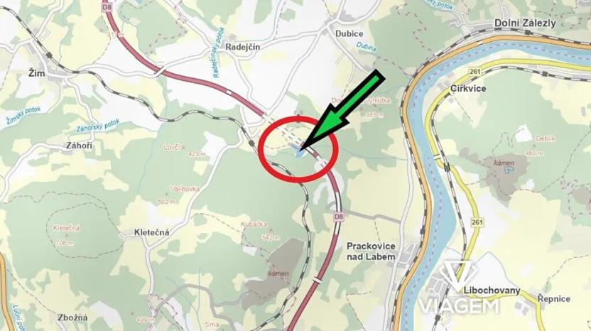 Prodej podílu lesa, Prackovice nad Labem, 2074 m2