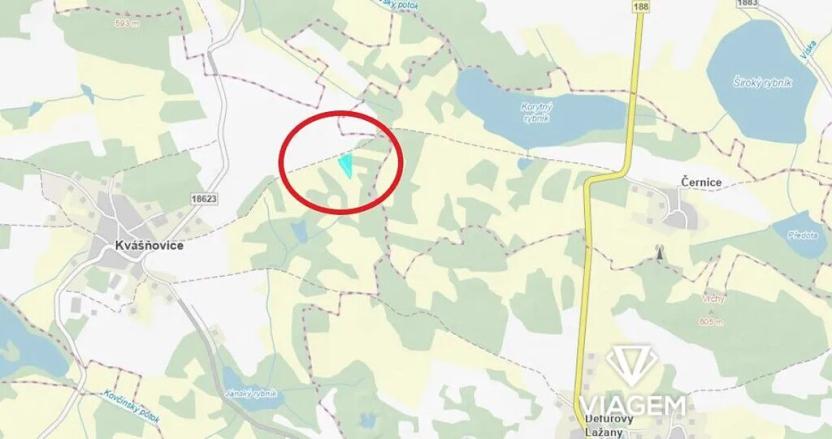 Prodej podílu zahrady, Kvášňovice, 719 m2