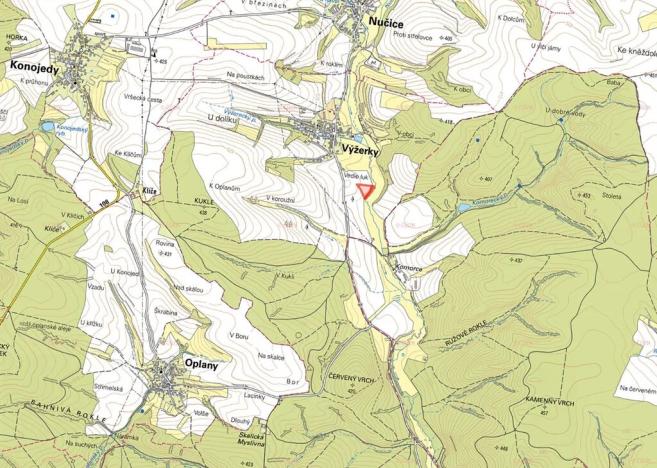 Prodej pole, Výžerky, 9341 m2