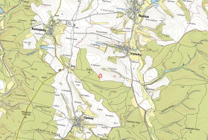 Prodej pole, Výžerky, 7909 m2