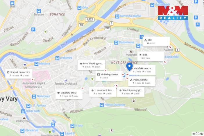 Prodej bytu 2+1, Karlovy Vary - Drahovice, Maďarská, 61 m2