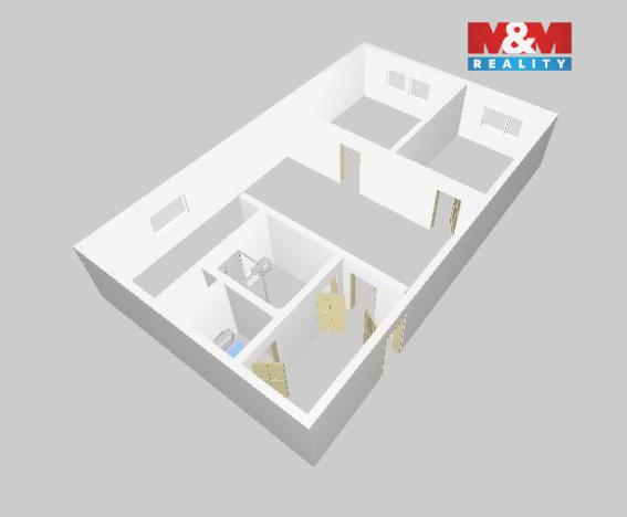 Pronájem bytu 3+kk, Praha, Rezlerova, 55 m2