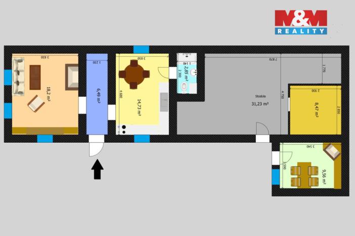 Prodej rodinného domu, Vinaře - Vinice, 60 m2