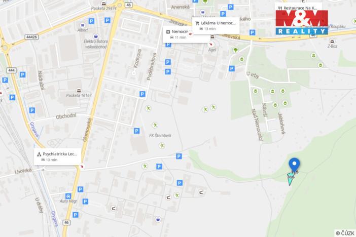 Prodej zahrady, Šternberk, U Chytiličky, 873 m2