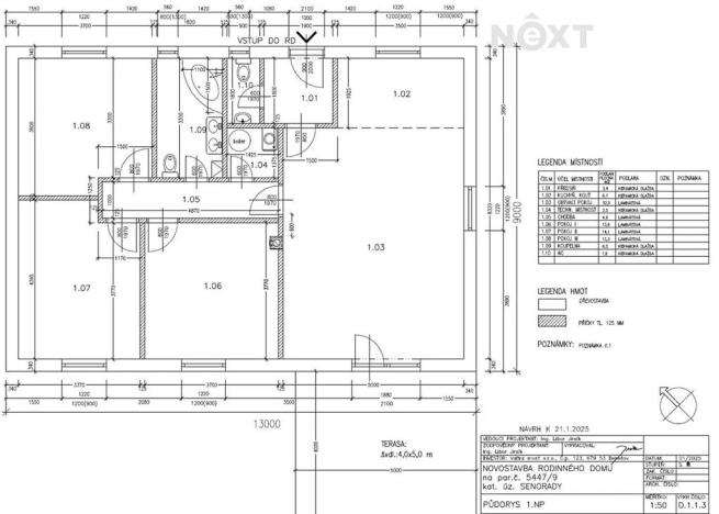 Prodej rodinného domu, Senorady, 98 m2