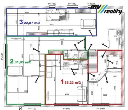 Pronájem bytu 2+kk, Praha - Břevnov, Cvičebná, 35 m2