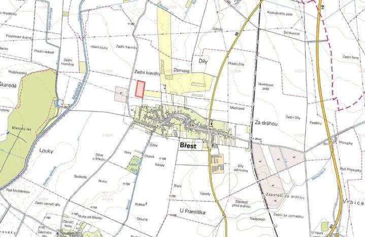 Prodej pole, Břest, 28823 m2