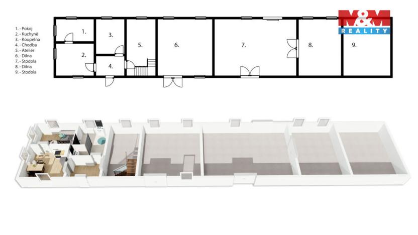 Prodej rodinného domu, Rokytno - Bohumileč, Zástava, 250 m2