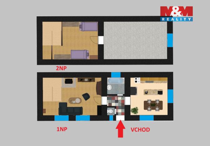 Prodej rodinného domu, Svojšice - Nová Ves III, 86 m2