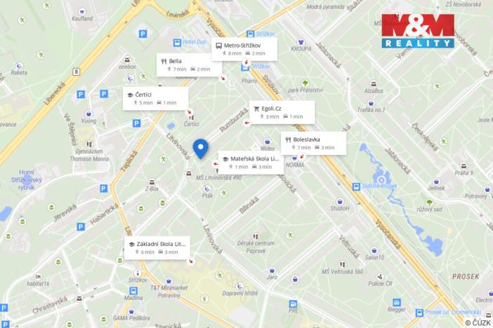 Prodej bytu 3+1, Praha - Střížkov, Rumburská, 55 m2