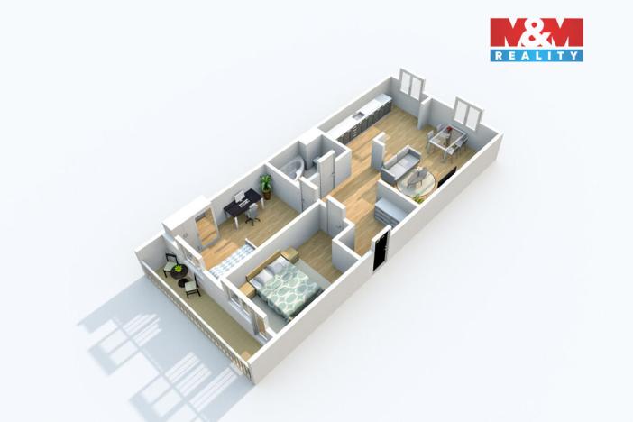 Prodej bytu 3+1, Krupka - Maršov, Dukelských hrdinů, 68 m2