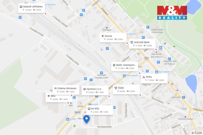 Prodej bytu 1+kk, Praha - Uhříněves, Oty Bubeníčka, 32 m2