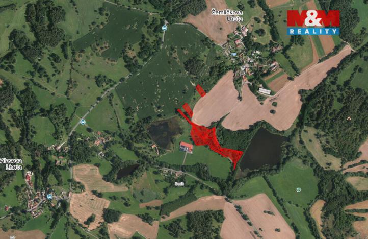 Prodej louky, Petrovice - Žemličkova Lhota, 2513 m2