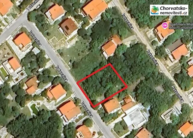 Prodej pozemku pro bydlení, Vrbnik, Chorvatsko, Ulica Potočina, 463 m2