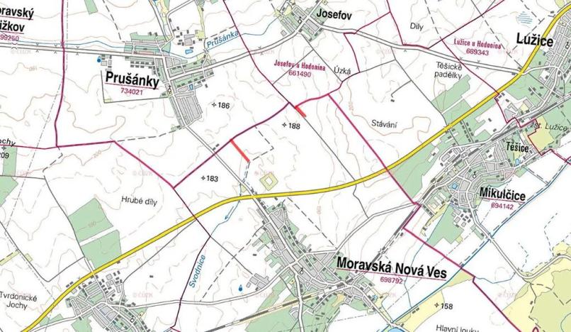 Prodej pole, Moravská Nová Ves, 6902 m2