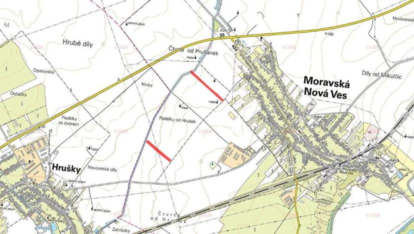 Prodej pole, Moravská Nová Ves, 10527 m2