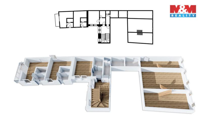 Prodej činžovního domu, Šumperk, nám. Míru, 1160 m2