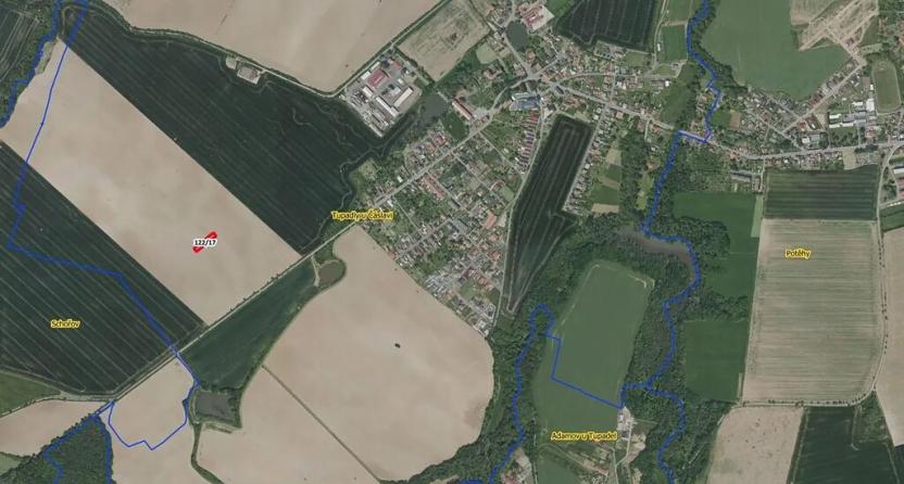 Prodej pole, Tupadly, 880 m2