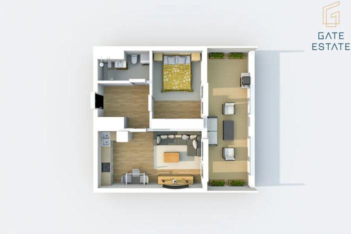 Pronájem bytu 2+kk, Bystřice pod Hostýnem, Sídliště, 46 m2