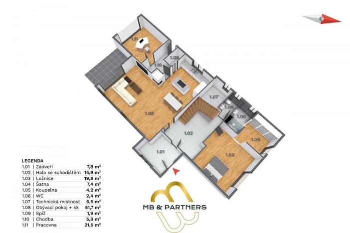 Prodej rodinného domu, Doubravička, 195 m2