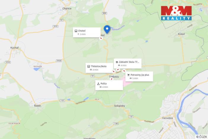 Prodej pozemku pro bydlení, Choteč, 1912 m2