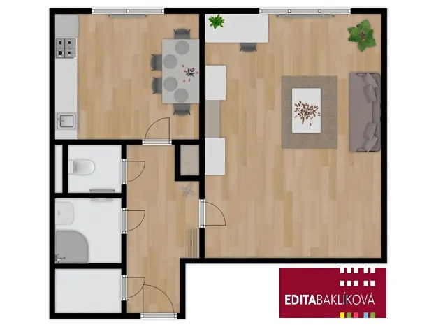 Prodej bytu 1+1, Olomouc, Dr. Milady Horákové, 39 m2